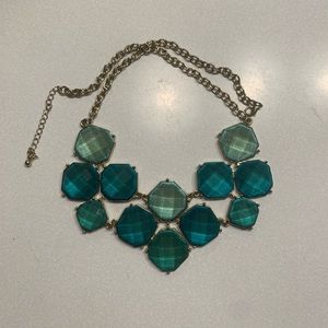 Teal necklace, never worn.